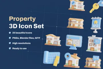 Property 3D Icon Pack