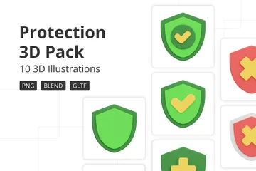 Protection 3D Icon Pack