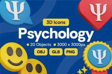 Psychologie 3D Icon Pack