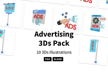 Publicidad Paquete de Illustration 3D