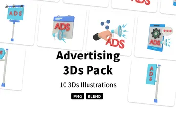 Publicité 3D Illustration Pack