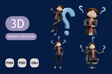 Question 3D Illustration Pack