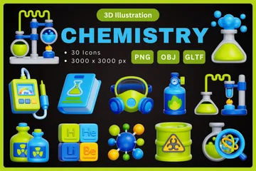 Química Paquete de Icon 3D