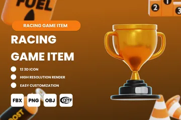 RACING GAME ITEM 3D Icon Pack