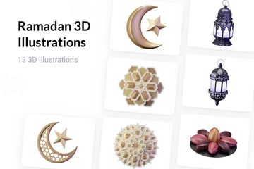 Ramadã Pacote de Illustration 3D