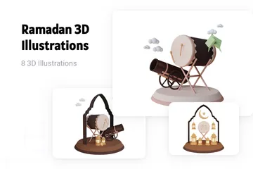 Ramadã Pacote de Illustration 3D