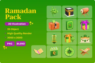 Ramadã Pacote de Icon 3D