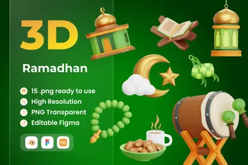 Ramadã Pacote de Icon 3D