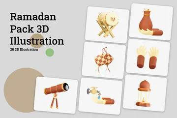 Ramadã Pacote de Icon 3D