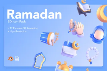 Ramadã Pacote de Illustration 3D