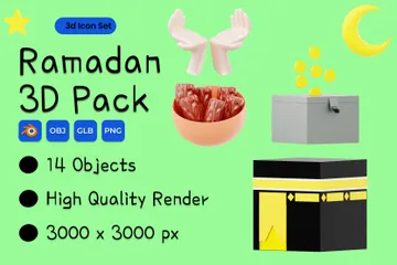 Ramadã Pacote de Icon 3D