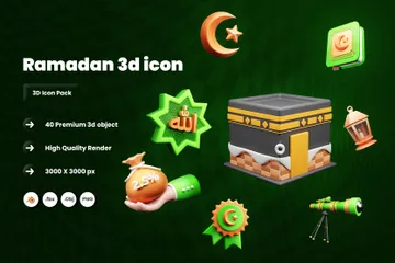 Ramadã Pacote de Icon 3D