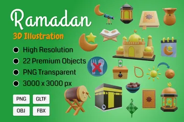 Ramadã Pacote de Icon 3D