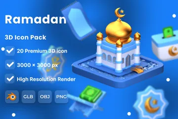 Ramadã Pacote de Icon 3D