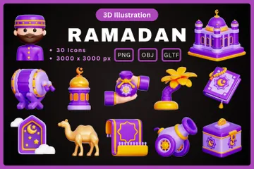 Ramadã Pacote de Icon 3D