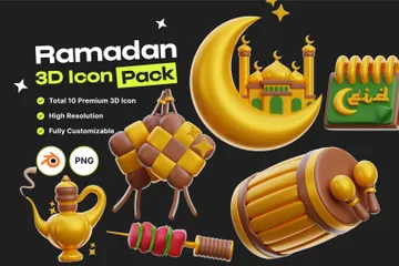 Ramadã Pacote de Icon 3D