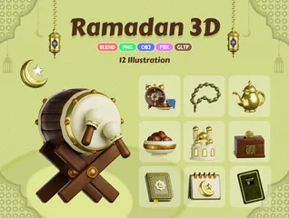 Ramadã Pacote de Icon 3D