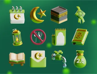 Ramadã Pacote de Icon 3D