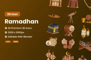 Ramadã 3D Icon Pack