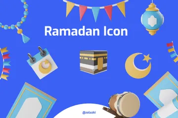 Ramadã Vol2 Pacote de Icon 3D