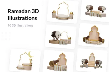 Ramadan 3D Illustration Pack
