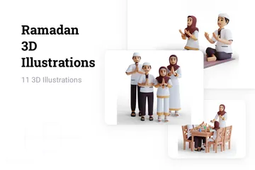 Ramadan 3D Illustration Pack