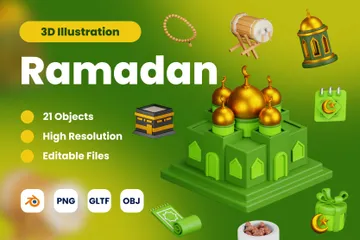 Ramadán Paquete de Icon 3D