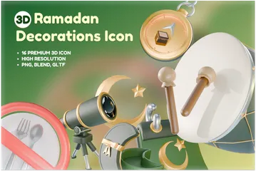 Ramadã 3D Icon Pack