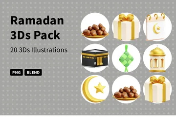 Free Ramadan 3D Icon Pack