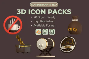 Ramadan 3D Icon Pack