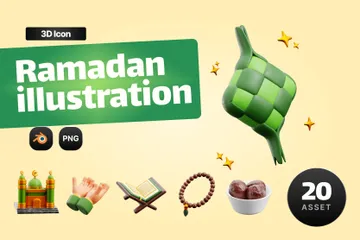 Ramadan 3D Icon Pack