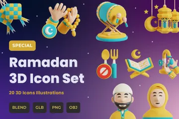 Ramadan 3D Icon Pack