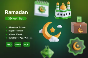 Ramadan 3D Icon Pack