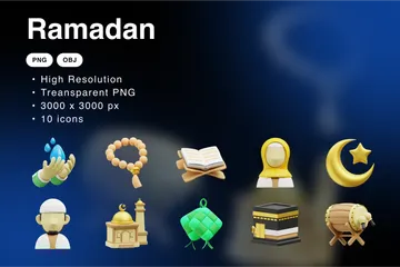 Ramadan 3D Icon Pack