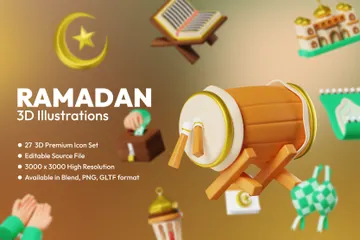 Ramadan 3D Icon Pack