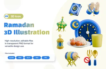 Ramadan 3D Icon Pack