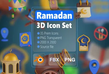 Ramadan 3D Icon Pack