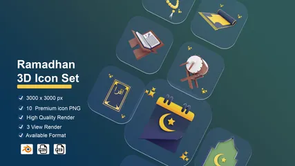 Ramadan 3D Icon Pack