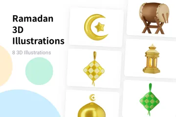 Ramadan 3D Illustration Pack