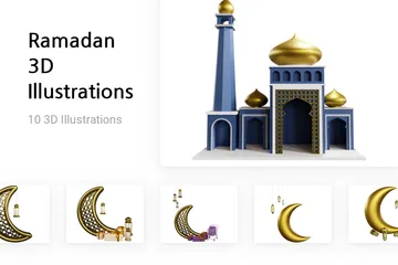 Ramadan 3D Illustration Pack