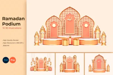 Ramadan 3D Illustration Pack