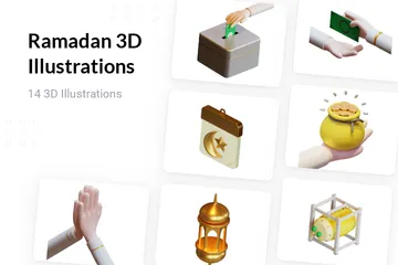 Ramadan 3D Illustration Pack