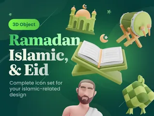 Ramadan & Eid 3D Icon Pack