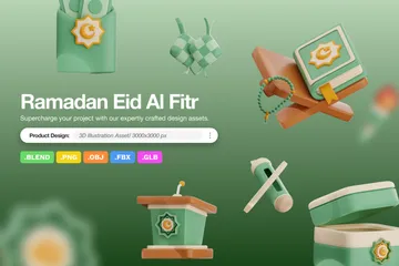 Ramadan Aïd Al Fitr Pack 3D Icon