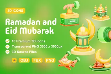 Ramadan et Aïd Moubarak Pack 3D Icon