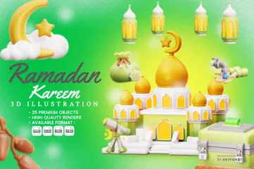 Ramadan Kareem 3D Icon Pack