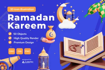 Ramadan Kareem 3D Icon Pack