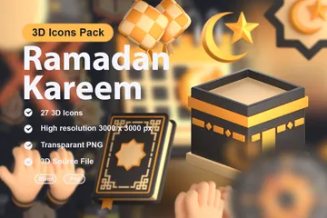 Ramadan Kareem 3D Icon Pack