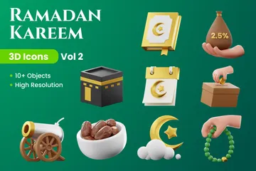 Ramadan Kareem 3D Illustration Pack