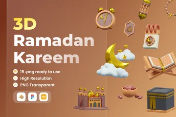 Ramadan Kareem 3D Illustration Pack